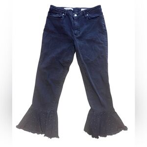 Pilcro and the Letterpress Black Flare Jeans, Size 28, Stylish, Trendsetter‎